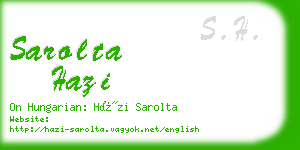 sarolta hazi business card